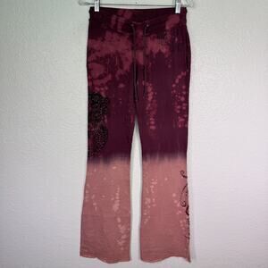 Key Closet Y2K Sweatpants Women Small Rhinestone Dragon Lounge Yoga Pant Vtg NEW